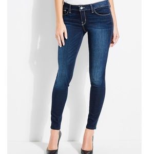 Guess Power Skinny Medium Wash Low Rise Jeans